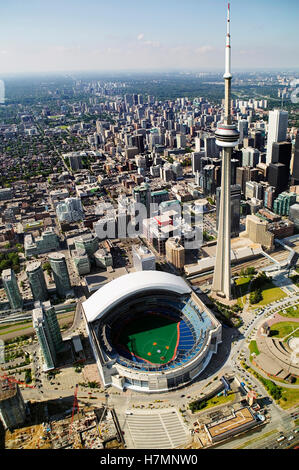 Luftbild von der CN Tower in Toronto Ontario Stockfoto