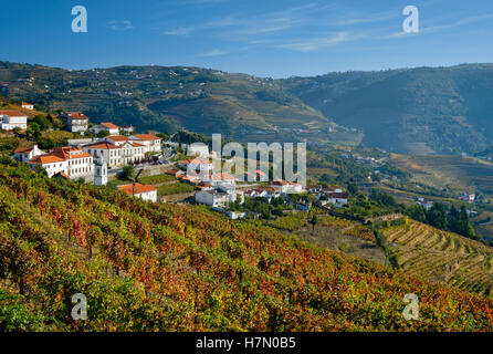 Portugal, Stadtteil Alto Douro, einem kleinen Dorf und Weinberge in der Douro-Tal in der Nähe von Peso da Régua Stockfoto