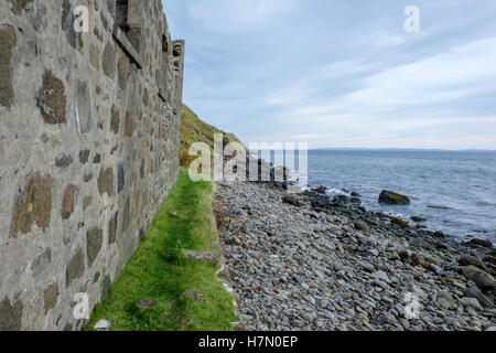 Alten Bergbau, historische, eine Lethallt, eine Cailc, Kieselgur, Isle Of Skye, Trotternish, Schottland Stockfoto