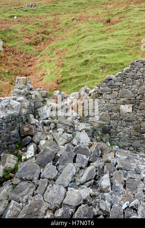 Alten Bergbau, historische, eine Lethallt, eine Cailc, Kieselgur, Isle Of Skye, Trotternish, Schottland Stockfoto