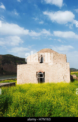 Türkei, Ost-Anatolien, Hasankeyf, geplant für Überschwemmungen unter den Tigris River Ilisu Dam Project Artuklu Bäder Stockfoto