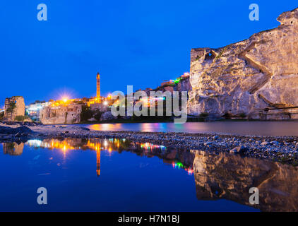 Türkei, Ost-Anatolien, Hasankeyf, geplant für die Überschwemmungen im Rahmen des Tigris River Ilisu Dam-Projekts Stockfoto