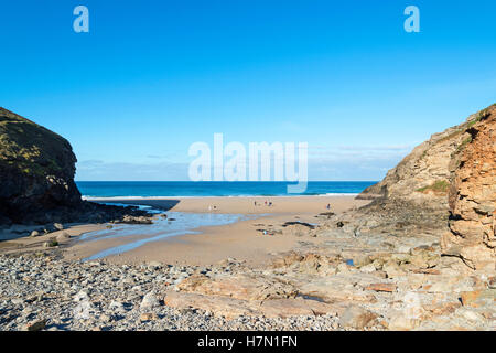 Kapelle Porth, Cornwall, England, UK Stockfoto