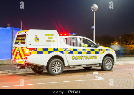 Küstenwache Such- und Rettungsaktionen Fahrzeug, UK Stockfoto