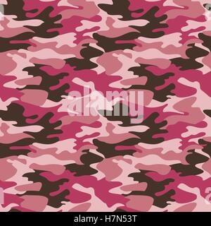 Camouflage Muster Hintergrund nahtloser Vektor Stock Vektor