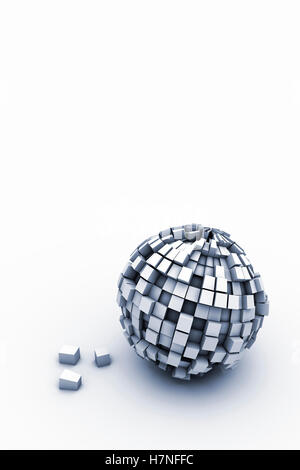 Gebrochenen Kugel Stockfoto