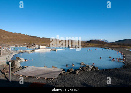 Myvatn Nature Baths, (Geothermie Hot Springs) Myvatn Stockfoto