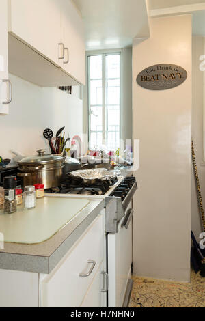 Pantry-Küche in Midtown Manhattan, NYC, USA Stockfoto