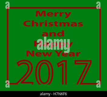 Glückliches neues Jahr 2017 Hintergrund. Neujahr und Weihnachten Design Element Vorlage. Vektor-Illustration Stock Vektor