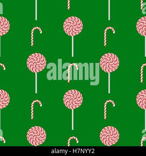Sweet Candy isoliert. Nahtlose Muster Stock Vektor
