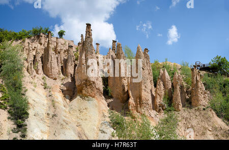 Wunder der Natur, Felsformationen, des Teufels Stadt natürliche Wahrzeichen, Serbien Stockfoto