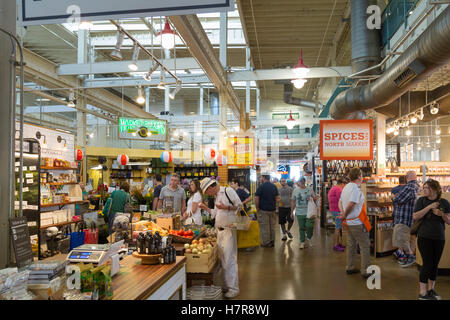 Innere des North Markt Börse est 1876, Columbus, Ohio, USA Stockfoto