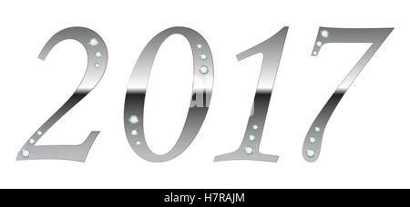 Frohes neues Jahr 2017 Stock Vektor