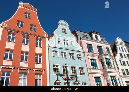 Gebäude in Kropeliner Straße, Rostock, Mecklenburg-Vorpommern, Deutschland Stockfoto