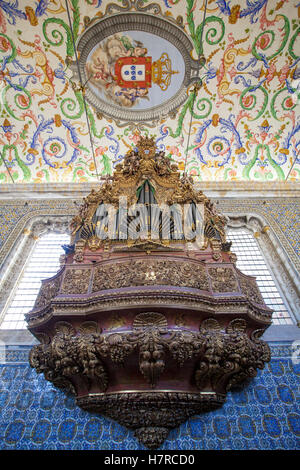 Capela de São Miguel Kapelle der Universität Coimbra. Coimbra, Portugal, Europa Stockfoto