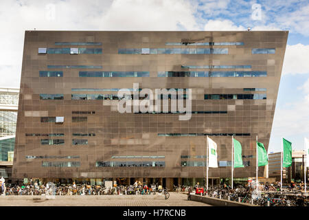 Der Black Diamond Bibliothek, Slotsholmen, Kopenhagen, Dänemark Stockfoto