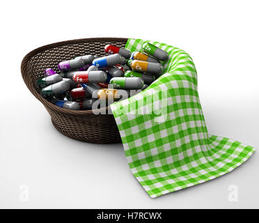 Darstellung der wesentlichen chemischen Mineralien. mineralische Nährstoffe Stockfoto