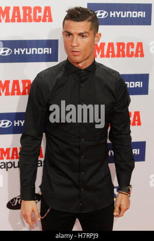 Madrid, Spanien. 7. November besucht 2016.Cristiano Ronaldo Fußball Marca Awards 2016 im Florida Park in Madrid, Spanien. 7. November 2016. Bildnachweis: MediaPunch Inc/Alamy Live-Nachrichten Stockfoto