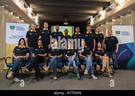 Rio De Janeiro, Brasilien. 8. November 2016. Brasilianischen Olympischen Komitees, die die Beteiligung von Medaillengewinner und Olympiasieger gehabt. © André Horta/FotoArena/Alamy Live-Nachrichten Stockfoto