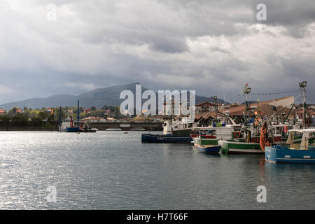 La Rhune, den Berg über St. Jean de Luz Stockfoto