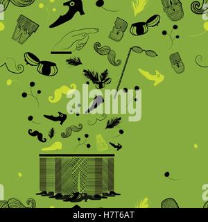 Hipster Vintage nahtlose Muster Stock Vektor