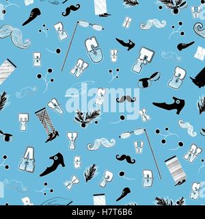Vintage Seamless Pattern. Vektor-Illustration Stock Vektor