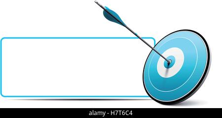 Ziel- und Pfeil, Vektor-Business-Kommunikation Stock Vektor