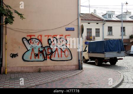 Czernowitz. Jüdischen Ghetto. Stockfoto