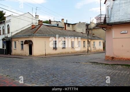 Ukrainische Stadt Czerniwzi. Jüdisches Ghetto in der Ukraine im Zweiten Weltkrieg. Stockfoto