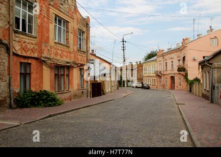 Ukrainische Stadt Czerniwzi. Jüdisches Ghetto in der Ukraine. Stockfoto