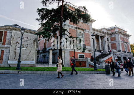 MADRID, Spanien - 3. November 2016: Das Prado-Museum, Goya-Tor, Madrid, Spanien Stockfoto