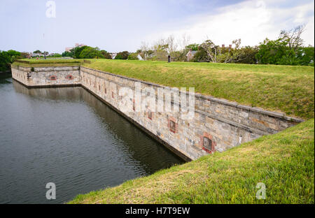 Nationaldenkmal Fort Monroe Stockfoto