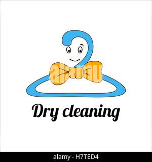Ein Bild eines Cartoon-Wäsche-Symbols. Stock Vektor