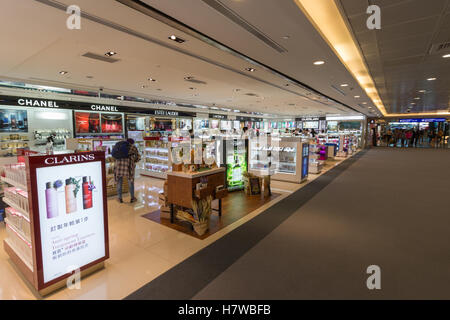 Tax free-Shop am Taiwan Taoyuan International Airport Stockfoto