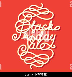 Black Friday Sale Schriftzug Stock Vektor