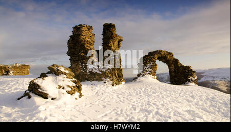 Castell Dinas Bran, Castle, Llangollen, North Wales, Stockfoto