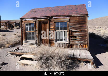 Altes Haus in Bodie State historic Park, California, Amerika Stockfoto