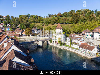 Aare Fluss in Bern, Schweiz Stockfoto