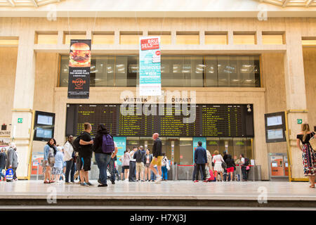 Brüssel, Belgien, Ticket-Counter, Bruxelles-Central-Station, Stockfoto