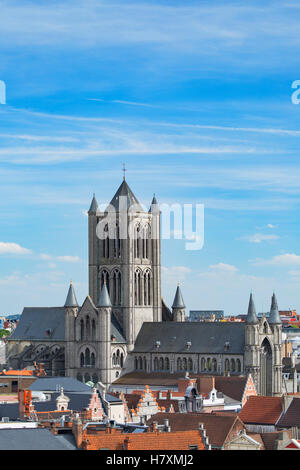 St. Nicholas Church, Gent, Flandern, Belgien Stockfoto