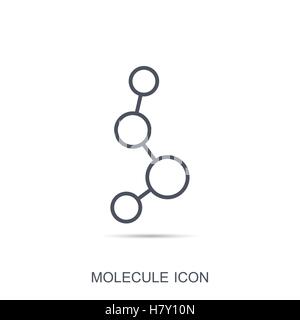 Molekül Vektor Icon. Atom. Wissenschaft und Technik Stock Vektor