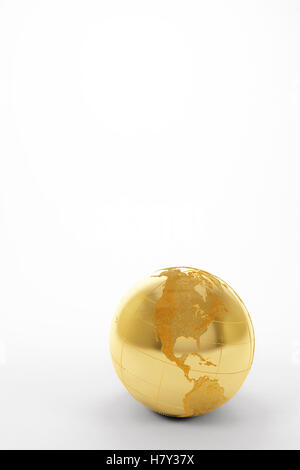 Gold Erdball Stockfoto