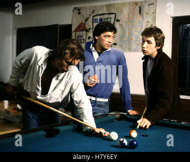 SOKO 5113: Auftragsarbeit, TV-Serie D 1984, Regie: Ulrich Stark, OLIVER NITSCHE, MICHAEL ROLL, HANNES HIRTH, Stichwort: Billard Stockfoto