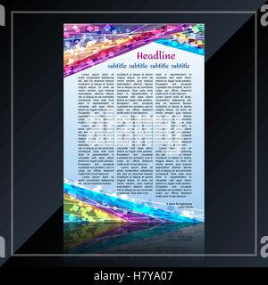 Kreative farbige Flyer oder Broschüren für Unternehmen Stock Vektor