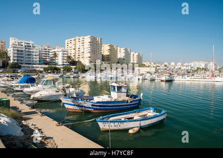 Hafen von Estepona. Provinz Málaga, Andalusien, Spanien Stockfoto