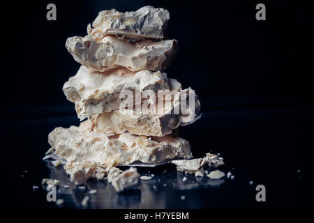 Mandorlato, Mandel Nougat aus dem Veneto, Italien Stockfoto