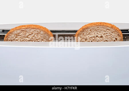 Eine klassische Toaster mit Beschneidungspfad auf einem weißen Hintergrund isoliert Stockfoto