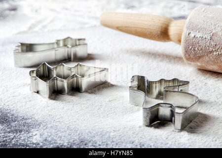 Weihnachtsplätzchen Backen Stockfoto