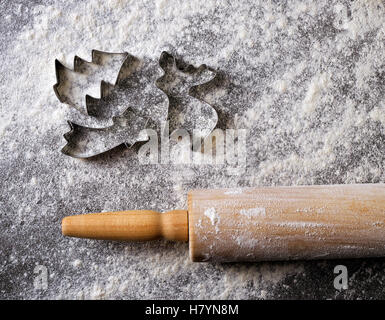 Weihnachtsplätzchen Backen Stockfoto