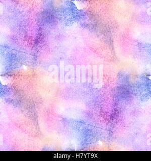 bunte rosa blau abstrakt nahtlose Aquarell für Hintergrund. digitale Kunst Malerei Tapeten Aquarell Stockfoto